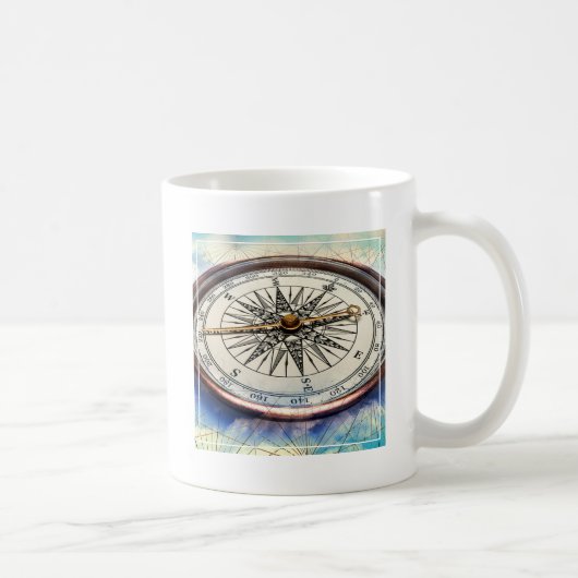 Kompass-Wolken Kaffeetasse (Rechts)