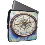 Kompass-Wolken Laptopschutzhülle (Vorne Rechts)
