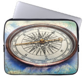 Kompass-Wolken Laptopschutzhülle (Vorderseite)