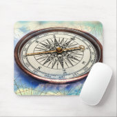 Kompass-Wolken Mousepad (Mit Mouse)