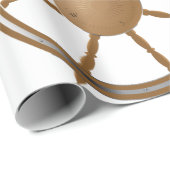 Kompassdesign für Vintage Schiffsmaschinen Geschenkpapier (Rolleneckpunkt)