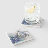 KOMPASSE-Untersetzer Steinuntersetzer (Seitenansicht)