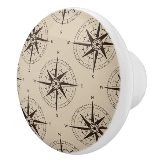Kompassmuster Keramikknauf (Rechts)