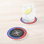 Kompassnavigation Getränkeuntersetzer (Seite)
