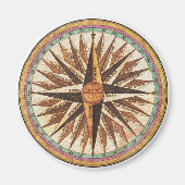 Kompassnavigator des Vintagen Schiffes Magnet (Vorne)