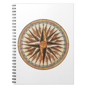 Kompassnavigator des Vintagen Schiffes Notizblock