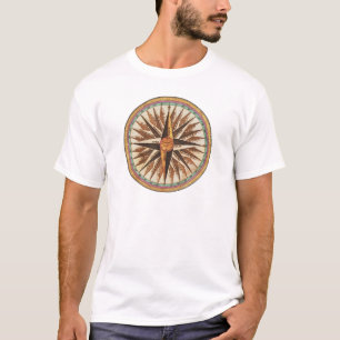 Kompassnavigator des Vintagen Schiffes T-Shirt