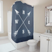 Kompasspfeile Duschvorhang (Beispiel)