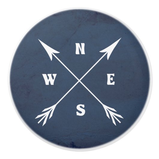 Kompasspfeile Keramikknauf (Vorderseite)