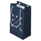 Kompasspfeile Kleine Geschenktüte (Rückseite Schrägansicht)