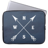 Kompasspfeile Laptopschutzhülle (Vorderseite)