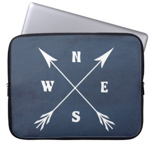 Kompasspfeile Laptopschutzhülle