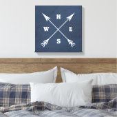 Kompasspfeile Leinwanddruck (Insitu (Schlafzimmer))