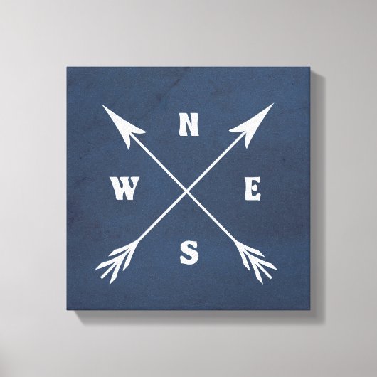 Kompasspfeile Leinwanddruck (Vorderseite)