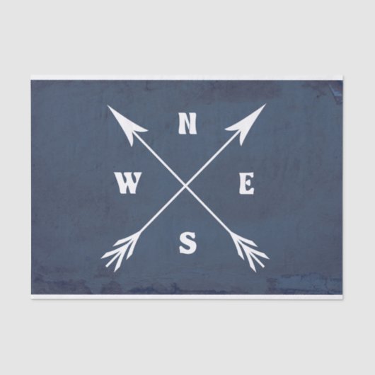 Kompasspfeile Seidenpapier (Vorderseite)
