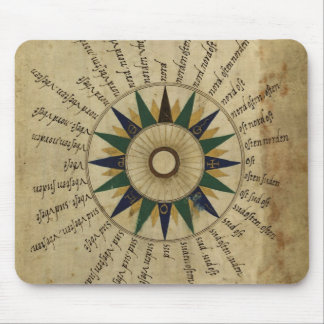 Kompassrose aus dem 16. Jahrhundert Mousepad