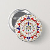 Kompassrose Button (Vorne & Hinten)