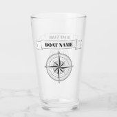Kompassrose Glas (Rückseite)