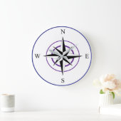 Kompassrose Große Wanduhr (Zuhause)