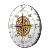 Kompassrose im Antikstil Dartscheibe (Vorderseite rechts)