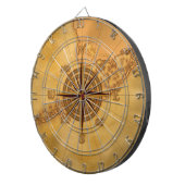 Kompassrose im Antikstil Dartscheibe (Vorderseite rechts)