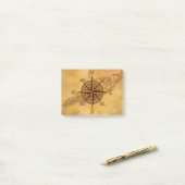 Kompassrose im Antikstil Post-it Klebezettel (Auf Schreibtisch)