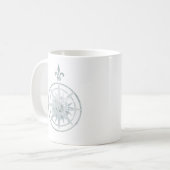 Kompassrose Kaffeetasse (Vorderseite Links)