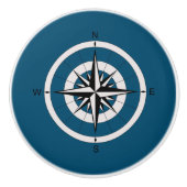 Kompassrose Keramikknauf (Vorderseite)