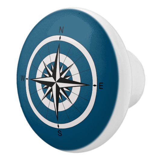 Kompassrose Keramikknauf (Rechts)
