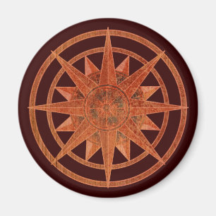 Kompassrose Magnet