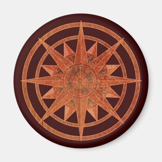 Kompassrose Magnet (Vorne)