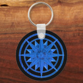 Kompassrose Schlüsselanhänger (Vorderseite)
