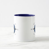 Kompassrose Tasse (Zentrum)