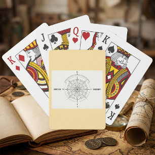 Kompassrose zur Richtungsfindung Spielkarten