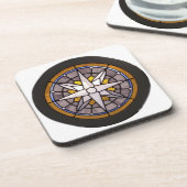 Kompassrosencoaster Getränkeuntersetzer (Linke Seite)