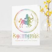 Kompatibilität Sagittarius Geburtstagskarte Karte (Gelbe Blume)