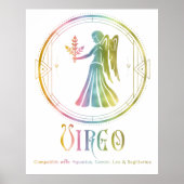 Kompatibilitätsdesign für Zodiac Virgo Poster (Vorne)