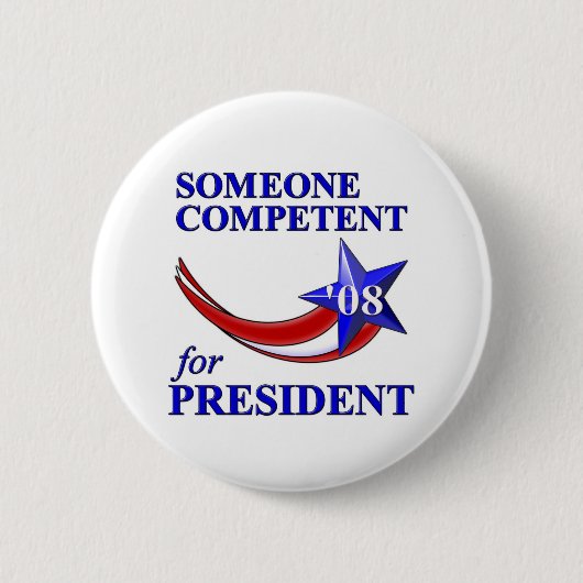 Kompetenter Präsident Button (Vorderseite)