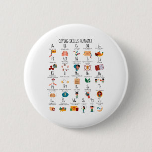 Kompetenzen Alphabet School Counselor Mental Healt Button