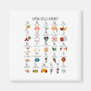 Kompetenzen Alphabet School Counselor Mental Healt Magnet