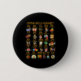 Kompetenzmanagement Alphabet Mental Health Awarene Button