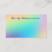 Kompilierungskarte Visitenkarte (Rückseite)