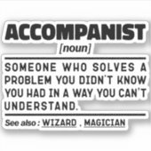 Komplementäre Noun Definition Design-Lustiger Sprü Aufkleber (Vorderseite)