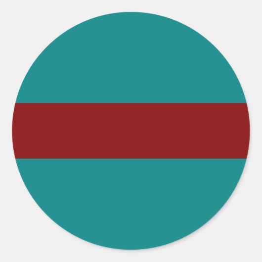 Komplementäre Zwei-Farben-Kombination / Mix Runder Aufkleber (Vorderseite)