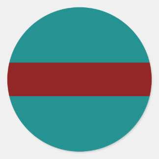 Komplementäre Zwei-Farben-Kombination / Mix Runder Aufkleber