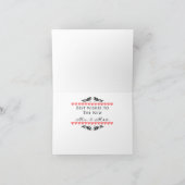 Komplett angepasste Glückwunschkarte für Hochzeite Karte (Innenseite)