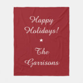 Komplett anpassbare Holidays Fleece-Decken Fleecedecke (Vorderseite)