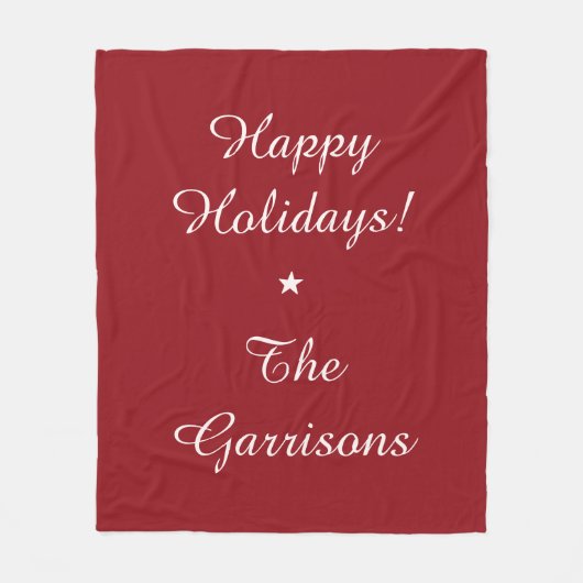 Komplett anpassbare Holidays Fleece-Decken Fleecedecke (Vorderseite)