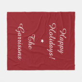 Komplett anpassbare Holidays Fleece-Decken Fleecedecke (Vorderseite (Horizontal))