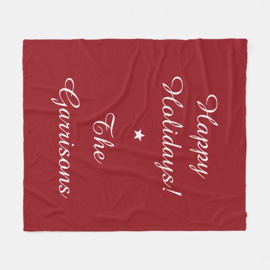 Komplett anpassbare Holidays Fleece-Decken Fleecedecke (Vorderseite (Horizontal))